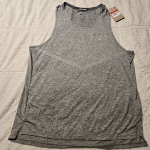 Men's Gray Nike Running Tank Top CZ9179-084